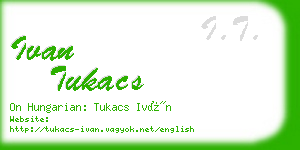 ivan tukacs business card